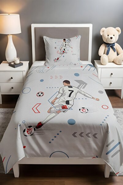 EVPANYA Rhythm of Football Patterned Single Baby and Child Pique Set