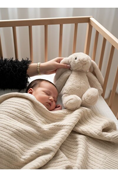 Zemze Baby Uyku Dostu Tavşan & Pike Seti Bej Renk