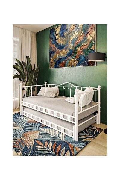 Missidea Kamelya Daybed Yavrulu Beyaz Karyola 90x190 cm