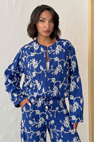 VERYMODA Floral Embroidered Zippered Jacket - Saks |   F1948