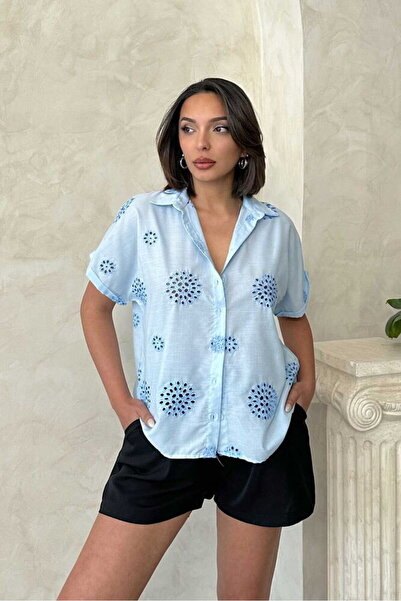 VERYMODA Brode Shirt - Blue |   D2671