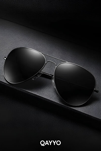 QAYYO Accessories Polic Damla Black Metal 2026 Model Uv400 Unisex Design Sung...