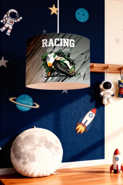 EVPANYA Son Viraj Motor Patterned Children's Room Lampshade