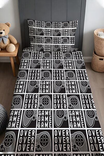 EVPANYA Game over Patterned Bedspread and Pillowcase