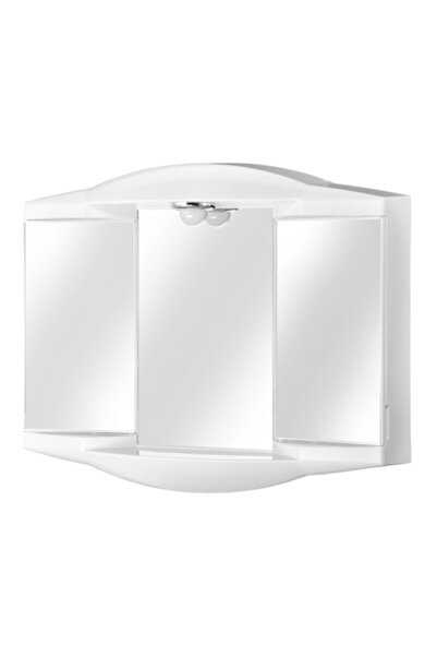 Escalate Dulap din plastic cu uși glisante și lampă integrată