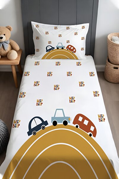 EVPANYA Tiny Road Patterned Bedspread and Pillowcase