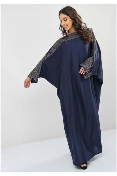 Bousni Bahraini Style Stone Embellished Abaya