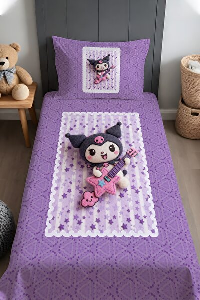 EVPANYA Cheerful Concert Patterned Bedspread and Pillowcase