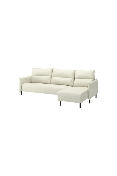 IKEA Bej Modern Kanepe - uzanma koltuklu 4'lü kanepe