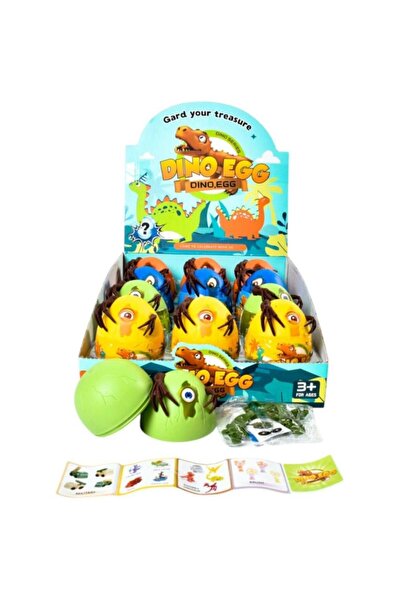 Rally بيض الديناصورات مع مجسمات .. 12 حبة..
