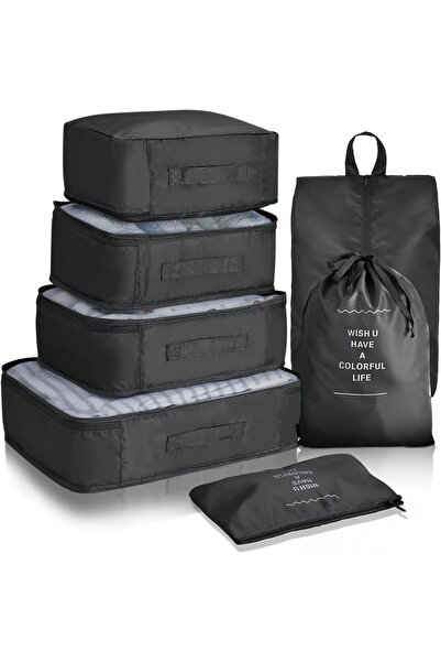 Generic Luggage Packing Cubes, Travel Bag Organizers Set with Toiletry Bag