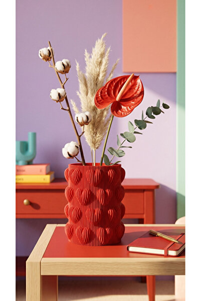 END Design Embossed Heart Striped Vase – 2 Size Options (13 cm & 15 cm) |   (...