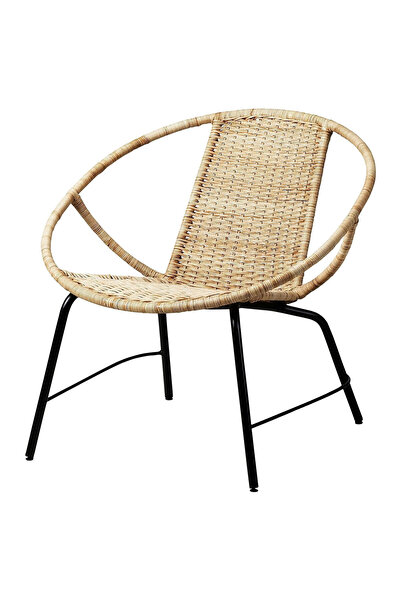 IKEA Beyaz Şık Berjer Koltuk - rattan koltuk