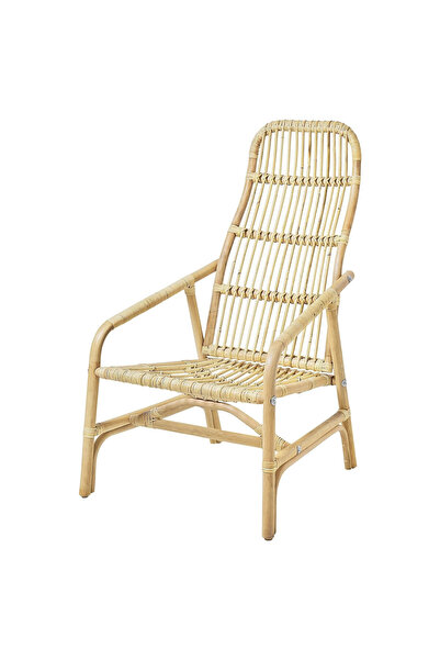 IKEA Beyaz Rahat Berjer Koltuk - rattan koltuk