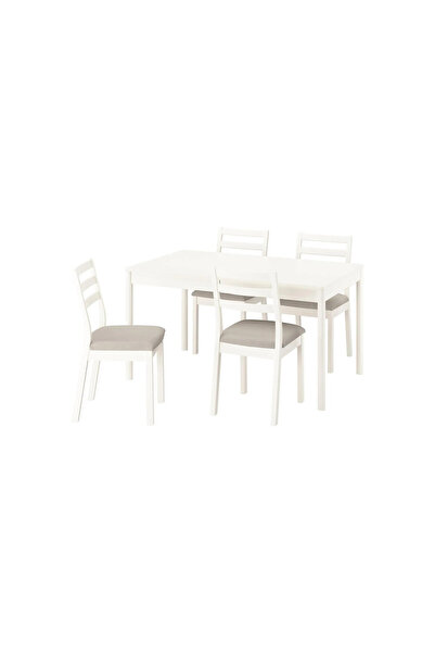 IKEA Beyaz Geniş Yemek Masası - yemek masası takımı