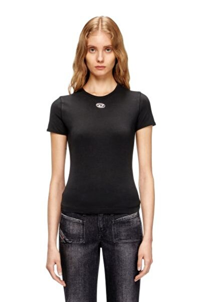 Diesel SİYAH LOGOLU KADIN T-SHIRT