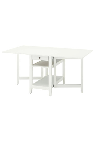 IKEA Beyaz Geniş Yemek Masası - katlanır mutfak masası