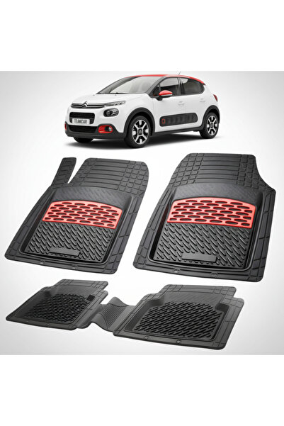 TEAMCAR Συμβατά πατάκια δαπέδου για Citroen C3 Τρίτης Γενιάς 2016-2024 |   Κό...