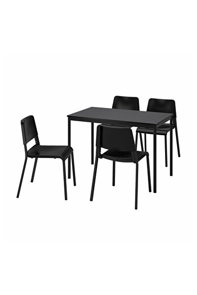 IKEA Siyah Modern Yemek Masası - mutfak masası takımı
