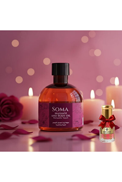 Soma زيت مساج برائحة لمسة رومانيسة 170 مل مع هدية مسك العروس
