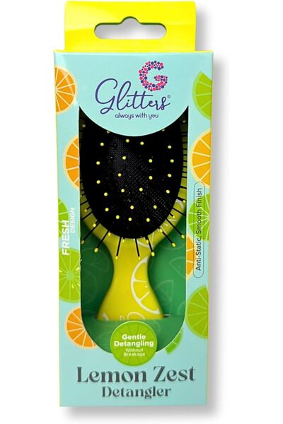 glitters فرشاة فك تشابك الشعر بخلاصة الليمون
