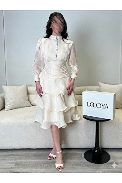 LOODYA Elegant Layered Midi Dress