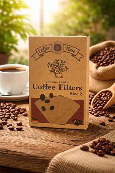 MeYsOh Coffe Time Doğal Kağıt Kahve Filtresi 80 Adet No:2