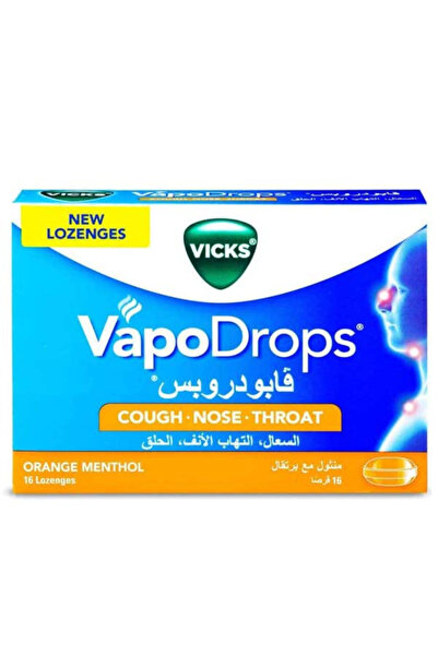 Vicks VAPODROPS ORANGE LOZENGES 16S