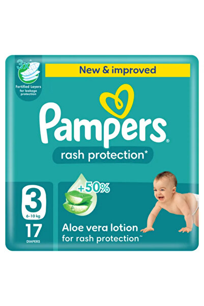 Pampers 10555 ALOE VERA RASH PROT 3 17S (6-10KG)
