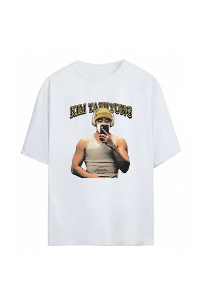 SVART WEAR Tricou unisex supradimensionat Kim Taehyung Bts, 100% bumbac