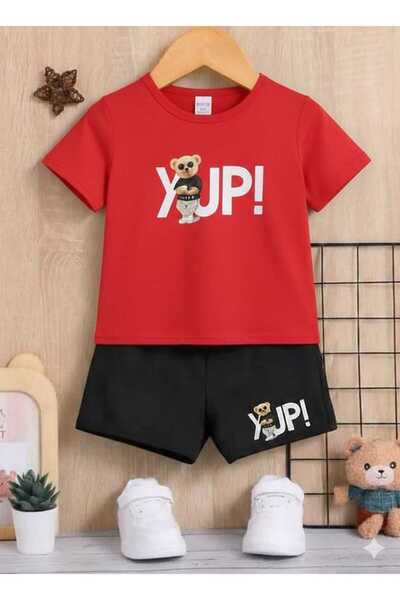 Nice Clothes ΚΑΛΟΚΑΙΡΙΝΟ ΠΑΙΔΙΚΟ ΣΕΤ ΜΠΛΟΥΖΑΚΙ-ΣΟΡΤΣ ΟΥΝΙΣΕΞ (ΜΕ ΣΤΑΜΠΑ YUPİ)