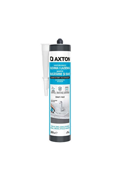 Axton Axton acetic sealant, for bathroom and kitchen, white, 280 ml