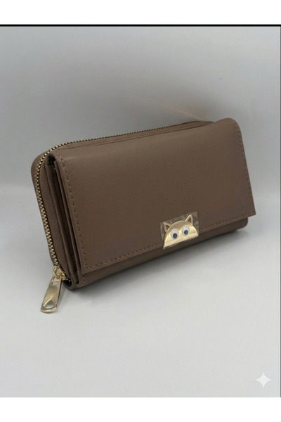 KIRASE Stylish and Multi-Pocket Quality Large Size Wallet with Cat Detail in ...