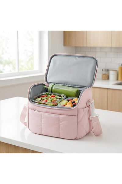 VmaxVision حقيبة غداء مزدوجة الطبقات معزولة ومقاومة للتسرب، حقيبة غداء مبطنة ...
