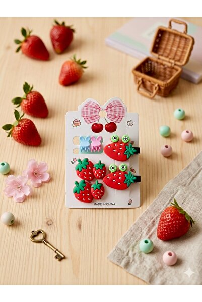 Çağla Accessories مجموعة مشابك شعر للبنات من ميكس