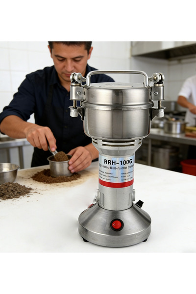 Fikpoo مطحنة حبوب من الفولاذ المقاوم للصدأ - مطحنة كهربائية عالية السرعة للذر...