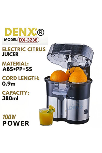 Generic عصارة حمضيات كهربائية من دينكس سعة 380 مل بقوة 100 واط، آلة عصر البرت...