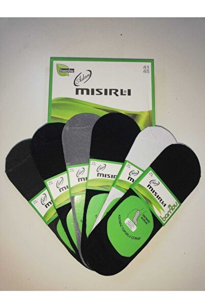 LAVİNİA Șosete de balerină din silicon, fără cusături, din bambus, 6 piese, p...