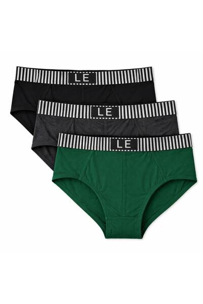 Generic Men’s Cotton Stretch Briefs 3 Pack–Comfortable Bikini Cut Underwear f...
