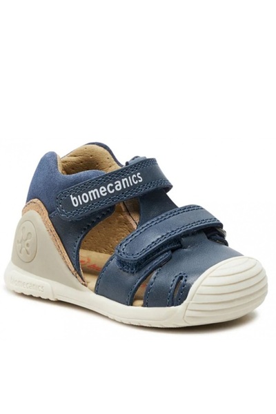 BIOMECANICS Children's leather sandals, Petrol, 242126-A