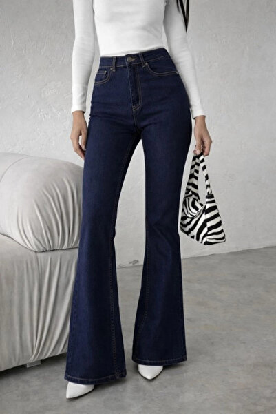 Butik Women's High Waist Flared Jeans