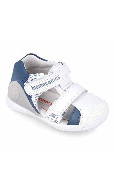 BIOMECANICS Child leather sandal, blanco, 242127-b
