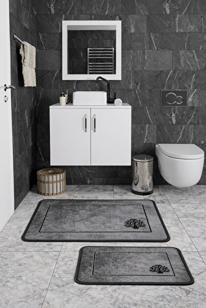 HubRom Комплект от 2 неплъзгащи се постелки за баня КОРАЛ, 100×60 см – 60×40 ...