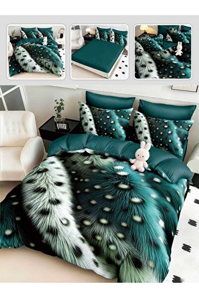 Patul Finet 2-Sided Linen, Sulphur, Double Bed, Fitted Sheet, 6 Pieces