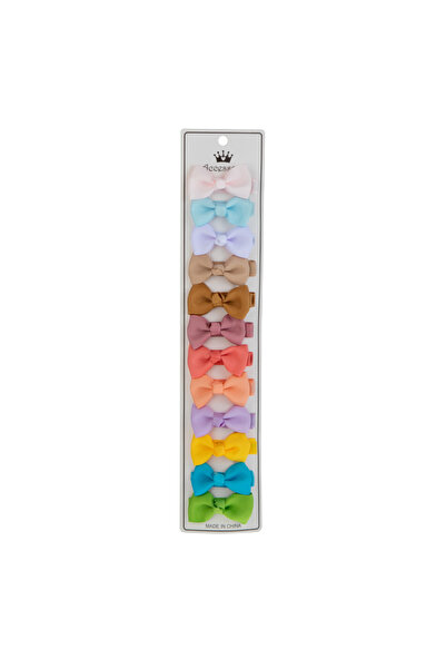 Bambimici Pastel Dreams Grosgrain Bow Clip Set (12-Piece) - Multicolor - 12M ...