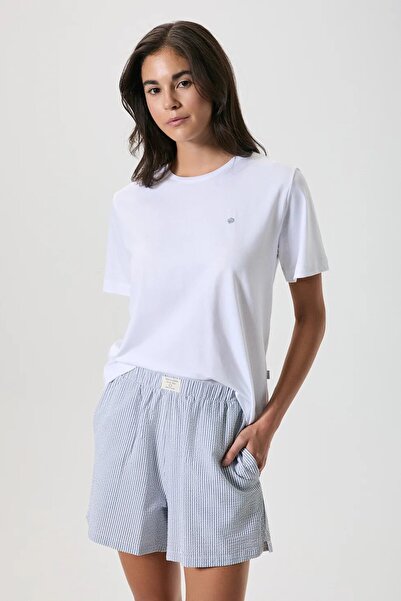 Penyemood Round Neck Striped Shorts Set