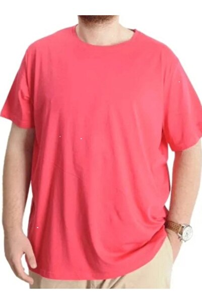 cusseli Big Size Men's T-Shirt Basic 20031 Coral