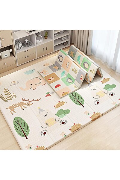 Beauenty سجادة لعب للأطفال، 200*180*1.5 سم، مقاومة للماء وغير قابلة للانزلاق،...