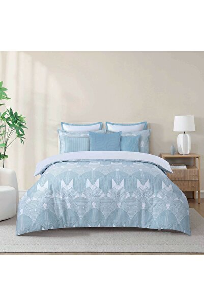 Orange Bed & Bath Tomn | طقم لحاف قطن 100% مزدوج 11 قطعة