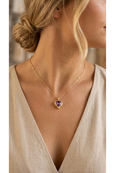 İNN JEWELLERY 316 L Steel Necklace, Anti-Tarnish, Anti-Allergic, Colorful Hea...
